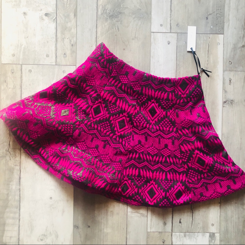 Lovers and Friends Pink and Gold Skirt